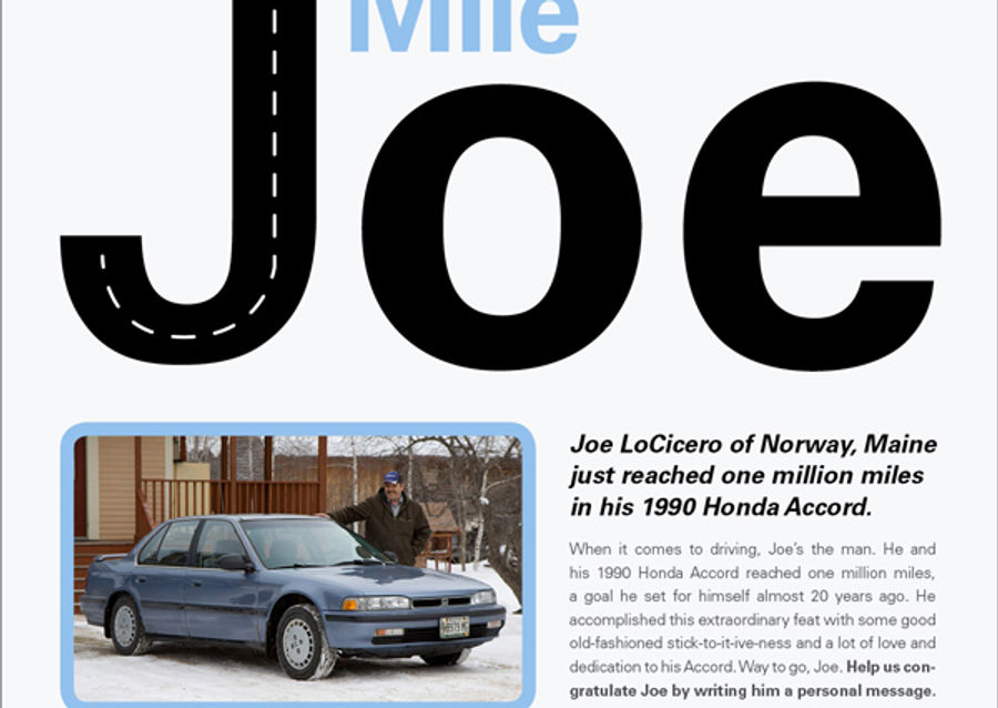 Million Mile Joe print ad